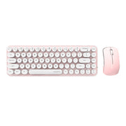 Cumpara acum Set tastatură + mouse fără fir MOFII Bean 2.4G (alb-roz) de la Mesterul Minune