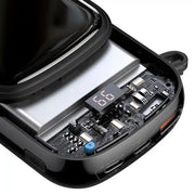 Cumpara acum Baseus Qpow PRO powerbank cu cablu Lightning, USB-C și port USB, 20000mAh, 20W (negru) de la Mesterul Minune