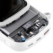 Cumpara acum Powerbank Baseus Qpow PRO cu cablu Lightning, port USB-C și USB 20000mAh, 20W (alb) de la Mesterul Minune