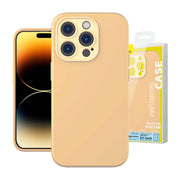 Cumpara acum Baseus Liquid Silica Gel Case for iPhone 14 Pro (Sunglow)+ tempered glass + cleaning kit de la Mesterul Minune