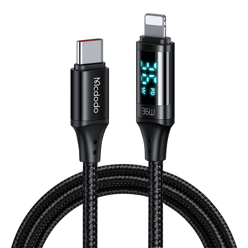 Cumpara acum Cablu Mcdodo de la USB-C la Lightning CA-1030, 36W, 1,2m (negru) de la Mesterul Minune