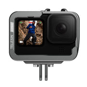 Cumpara acum Telesin carcasă de siguranță din aluminiu pentru GoPro Hero 12 / 11 / 10 / 9 cu mâner vertical de la Mesterul Minune