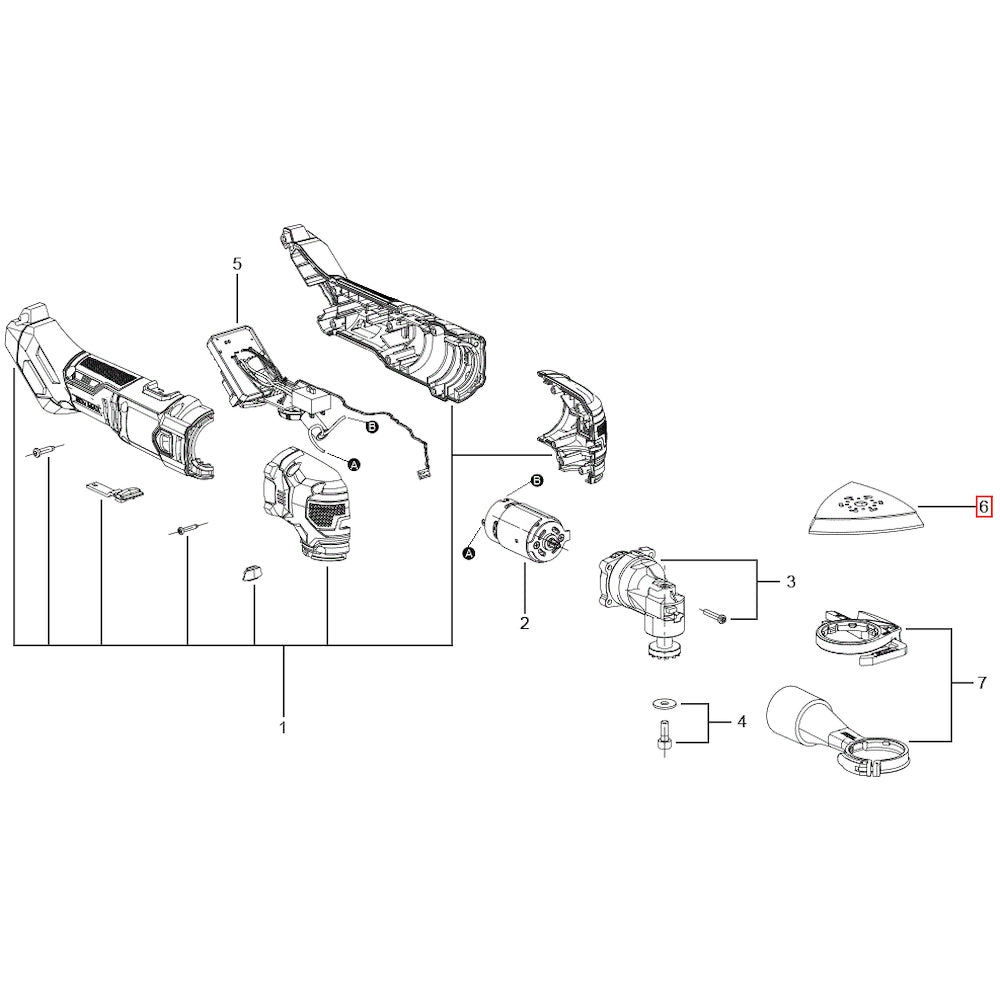 Cumpara acum Kit placa de baza pentru unealta multifunctionala 3620, Skil Spare de la Mesterul Minune