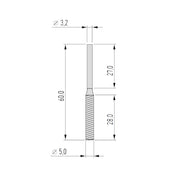 Cumpara acum Set 2 freze diamantate, diametru 5mm, Proxxon Micromot 28246 de la Mesterul Minune