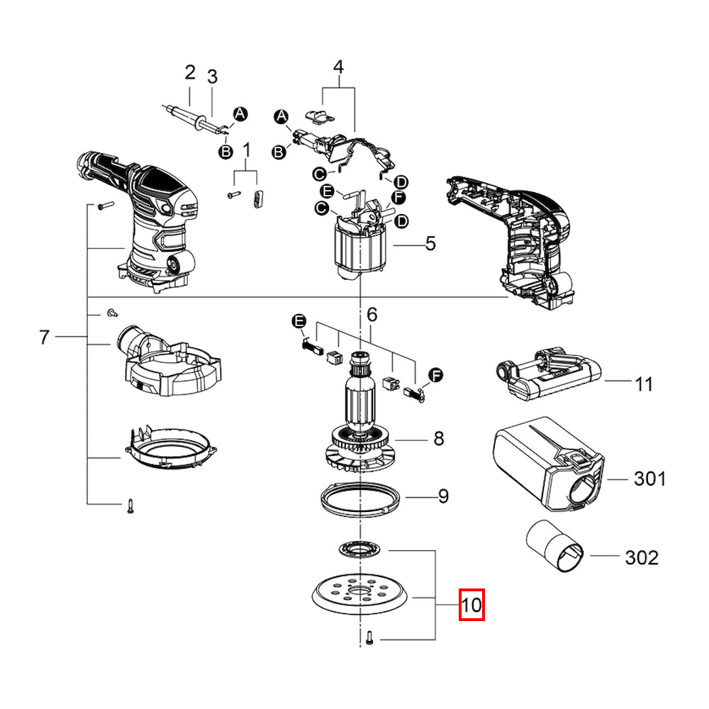 Cumpara acum Kit placa de baza pentru slefuitoarele 7480 si 3745, Skil Spare Parts de la Mesterul Minune