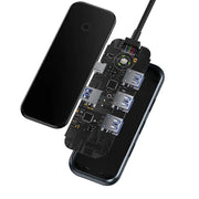 Cumpara acum Adapter 4w1 Baseus Hub USB-C na 4xUSB 3.0 (Dark Grey) de la Mesterul Minune