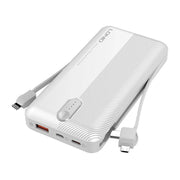 Cumpara acum LDNIO Powerbank PL1013, 10000mAh + cablu 3-in-1 (alb) de la Mesterul Minune
