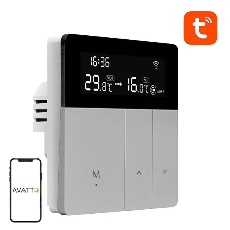 Cumpara acum Termostat inteligent de încălzire a cazanului Avatto WT50 3A WiFi Tuya de la Mesterul Minune