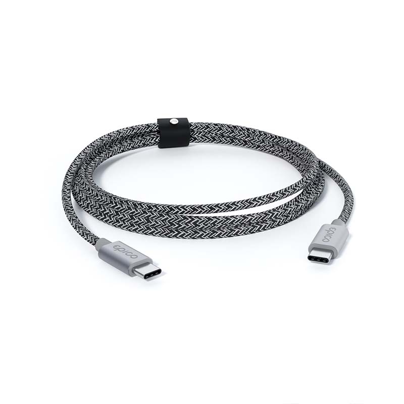 Cumpara Cablu de date Epico Braided USB-C la USB-C 1.2m, Space Grey de la Mesterul Minune