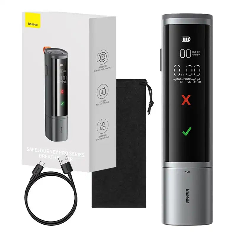 Cumpara acum Alcooltest electronic fără gură Baseus SafeJourney Pro(gri) de la Mesterul Minune