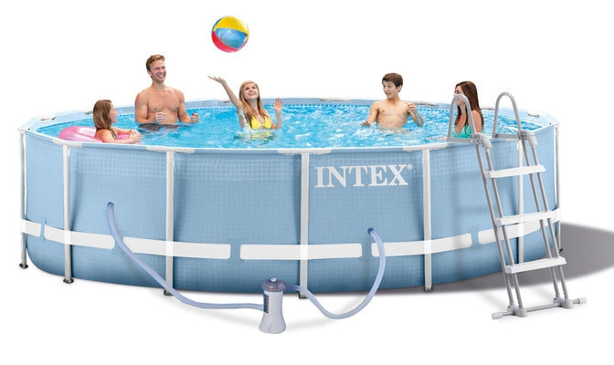 Piscina Intex Prism Frame cu cadru metalic d=457 cm, inaltime 107cm. 26734 /26724