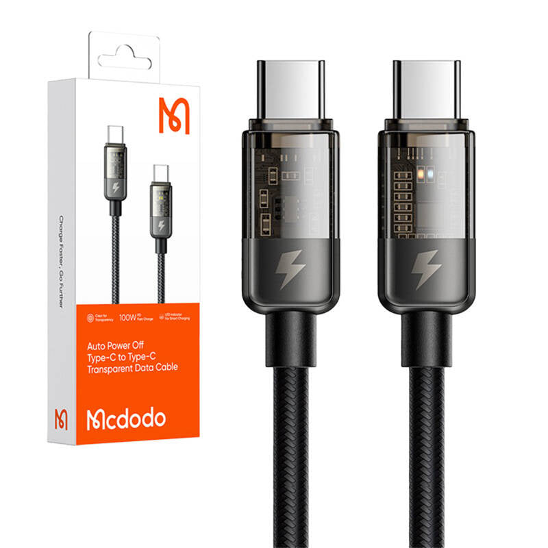 Cumpara acum USB-C la USB-C Cablu Mcdodo CA-2840, PD 100W, 1.2m (negru) de la Mesterul Minune