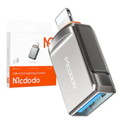 Cumpara acum Adaptor USB 3.0 la Lightning, Mcdodo OT-8600 (negru) de la Mesterul Minune
