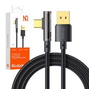 Cumpara acum Prism USB la USB-C cablu unghiular Mcdodo CA-3380, 6A, 1.2m (negru) de la Mesterul Minune