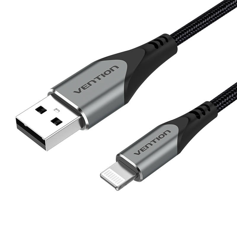 Cumpara acum Cablu USB 2.0 la Lightning, Vention LABHF 2,4A 1m (gri) de la Mesterul Minune