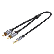 Cumpara acum Cablu audio 2xRCA la 3,5 mm Vention BCNBD 0,5 m (gri) de la Mesterul Minune