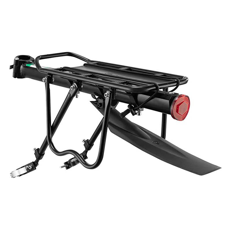 Cumpara acum Suport spate pentru biciclete cu apărătoare de noroi și reflector Rockbros HJ1008-1 (negru) de la Mesterul Minune