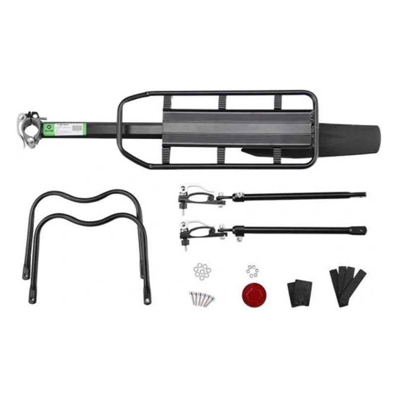 Cumpara acum Suport spate pentru biciclete cu apărătoare de noroi și reflector Rockbros HJ1008-1 (negru) de la Mesterul Minune