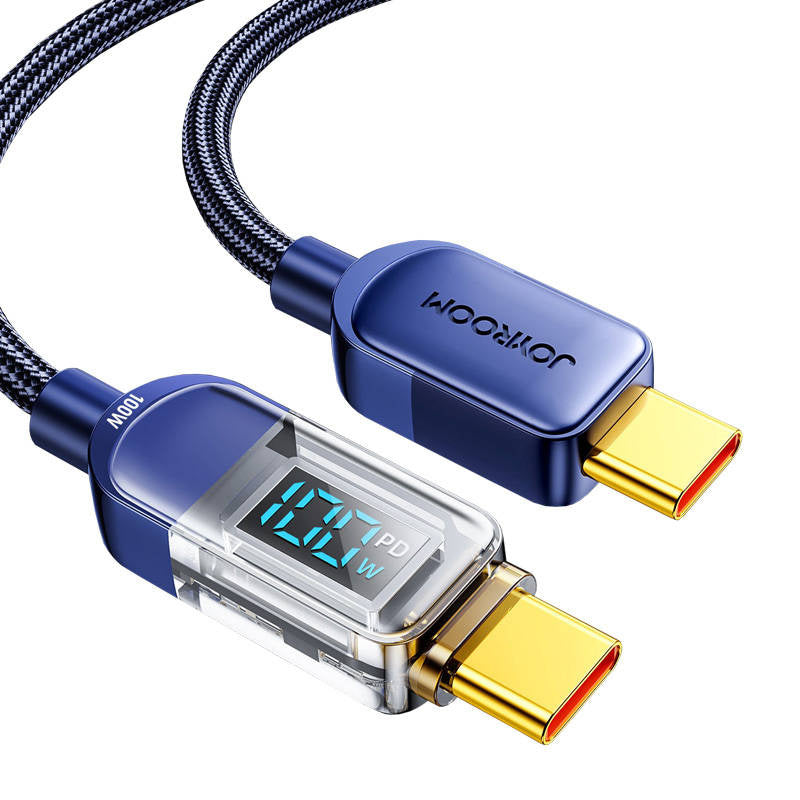 Cumpara acum Cablu de la USB-C la USB-C Joyroom S-CC100A4 100W 1,2 m (albastru) de la Mesterul Minune