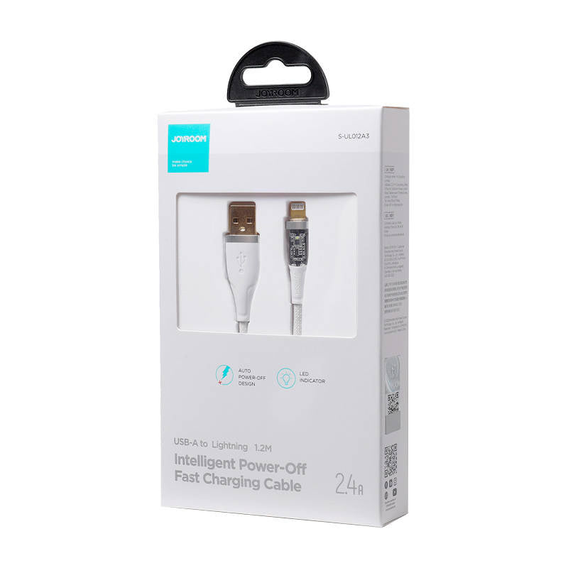 Cumpara acum Cablu pentru USB-A / Lightning / 2,4A / 1,2 m Joyroom S-UL012A3 (alb) de la Mesterul Minune