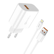 Cumpara acum Încărcător de rețea Foneng EU46, 1x USB, QC 3.0 + cablu USB Lightning de la Mesterul Minune