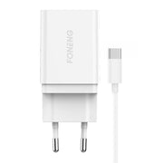 Cumpara acum Încărcător de rețea Foneng K300, 1x cablu USB + USB la USB-C de la Mesterul Minune