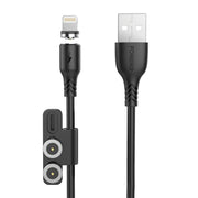 Cumpara acum Cablu magnetic 3 în 1 USB la USB-C / Lightning / Micro USB Foneng X62, 2.4A, 1m (negru) de la Mesterul Minune