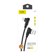 Cumpara acum Cablu unghiular USB la Micro USB Foneng X70, 3A, 1m (negru) de la Mesterul Minune