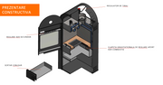 Termosemineu combustibil solid AQUA PLUS 25 kW MIKLOS STEEL