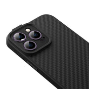 Cumpara acum Baseus Synthetic Fiber Series caz magnetic pentru iPhone 14 Pro (negru) + sticlă temperată + kit de curățare de la Mesterul Minune