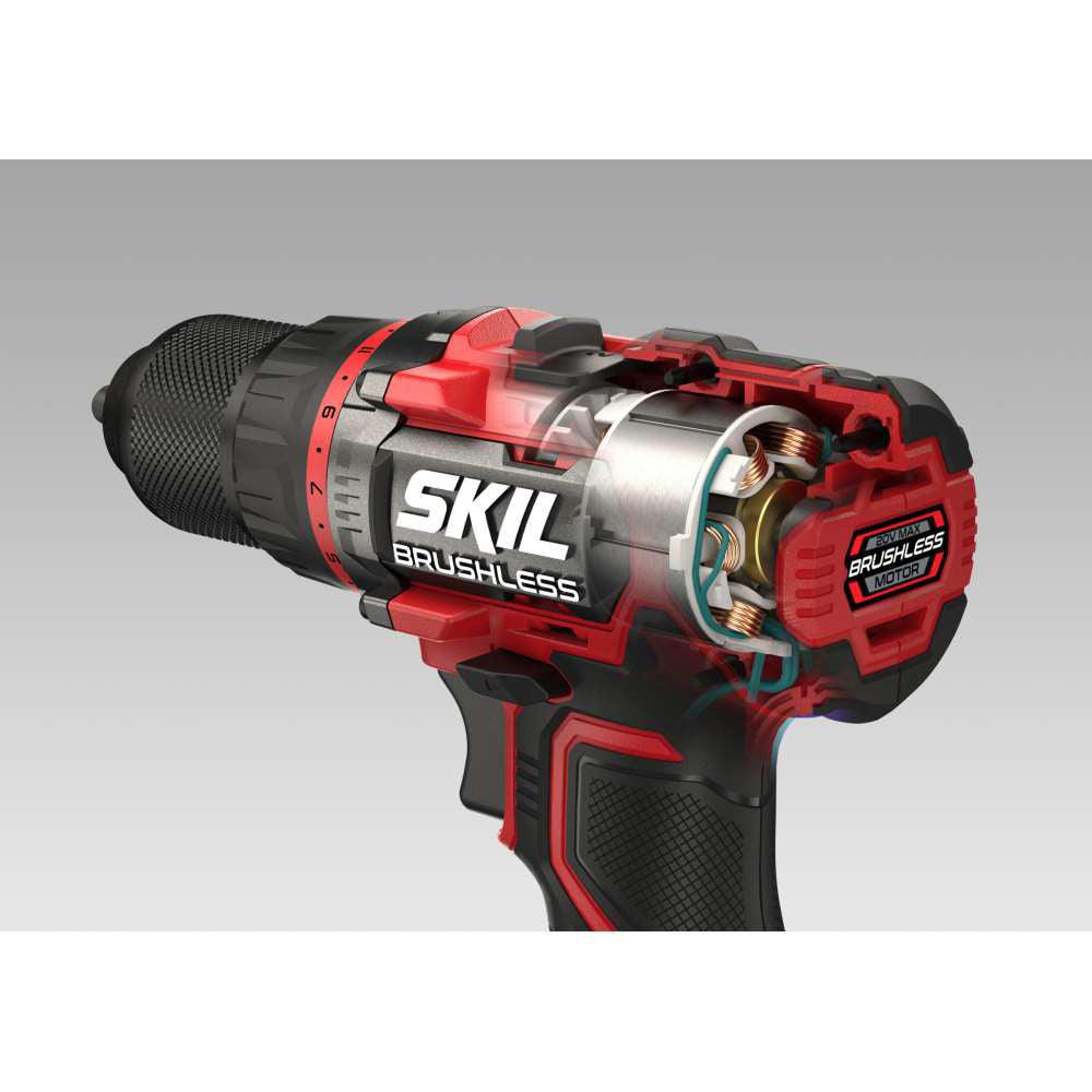 Bormasina cu acumulator 0-420/1450 rpm, SKIL 3060 HA, cuplu maxim 60 Nm, Brushless, 2xAccu, incarcator, geanta