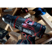 Masina de gaurit cu percutie 0-480/0-1800 rpm, SKIL 3070 HD, Brushless, 2x Accu, incarcator si geanta
