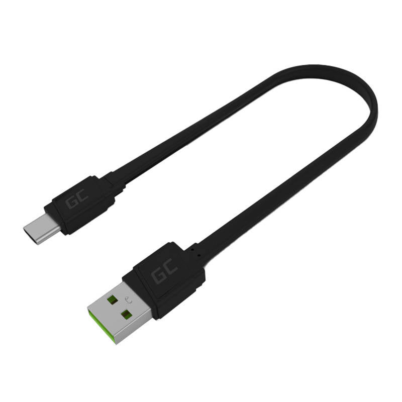 Cumpara acum Cablu USB - USB-C Green Cell GCmatte, 25 cm, încărcare rapidă Ultra Charge, QC 3.0 de la Mesterul Minune