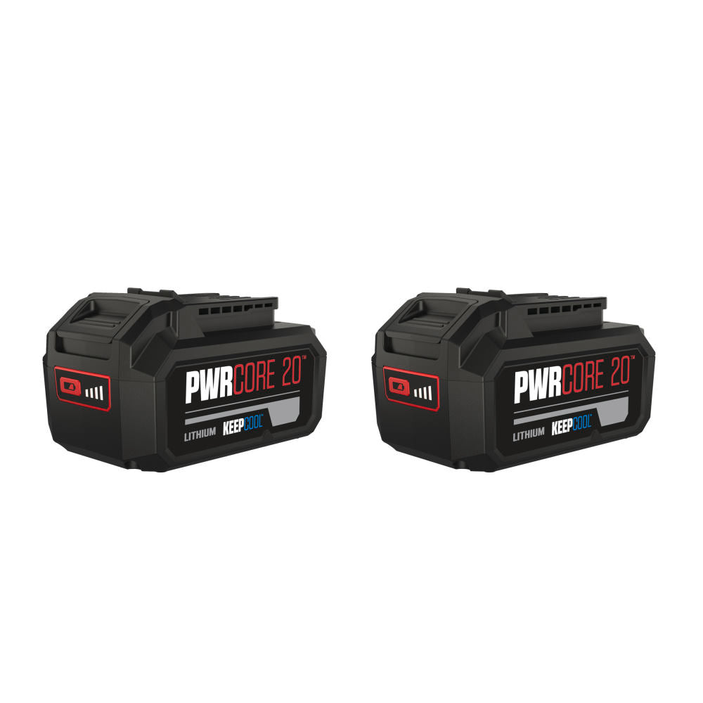 SKIL 3105 BA, Set doi acumulatori Li-Ion, 20V Max, 5.0Ah, PWRCORE 20, indicator LED