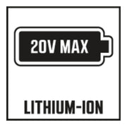 SKIL 3105 BA, Set doi acumulatori Li-Ion, 20V Max, 5.0Ah, PWRCORE 20, indicator LED