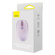 Cumpara acum Wireless mouse Baseus F01B Tri-mode 2.4G BT 5.0 1600 DPI (purple) de la Mesterul Minune