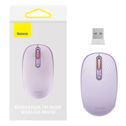 Cumpara acum Wireless mouse Baseus F01B Tri-mode 2.4G BT 5.0 1600 DPI (purple) de la Mesterul Minune