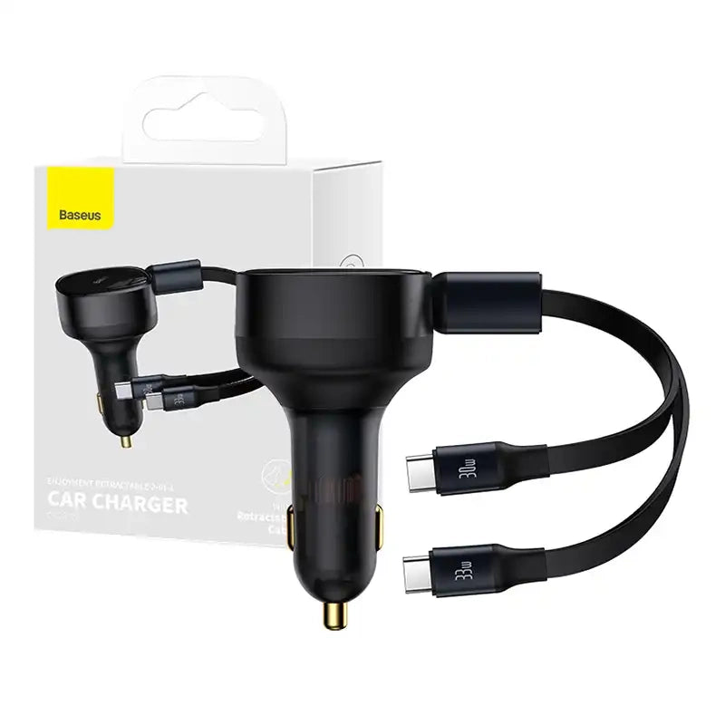 Cumpara acum Încărcător auto Baseus Enjoyment cu cablu USB-C, 33W (negru) de la Mesterul Minune