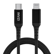 Cumpara acum Cablu USB-C către Lightning INVZI, MFi, 2m (negru) de la Mesterul Minune