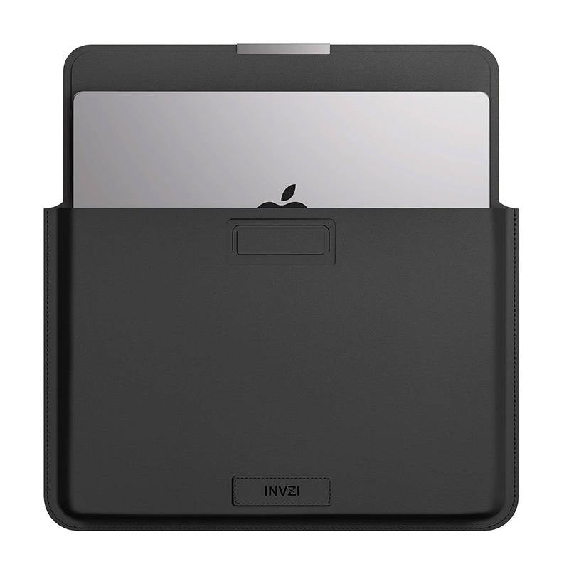 Cumpara acum Husă / capac din piele INVZI cu funcție stand pentru MacBook Pro/Air 15"/16" (negru) de la Mesterul Minune