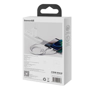 Cumpara acum Cablu încărcare rapidă USB la M+L+C Baseus Superior Data 3.5A 0,5m (alb) de la Mesterul Minune