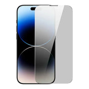 Cumpara acum Folie din sticlă securizată cu filtru privacy Baseus pentru iPhone 14 Pro Max (2 bucăți) cu 2 kituri de curățare și instrument de instalare rezistent la praf de la Mesterul Minune