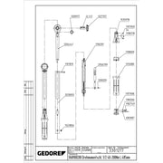 Cheie dinamometrica Gedore R68900200, 485mm, 1/2