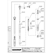 Cheie dinamometrica Gedore R68900300, 578mm, 1/2