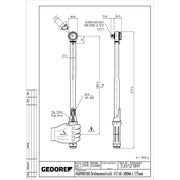 Cheie dinamometrica Gedore R68900300, 578mm, 1/2