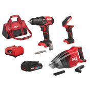 SKIL 3310 DA Set combinat Bormasina 1450rpm, aspirator, lampa de lucru, acumulator, incarcator, geanta