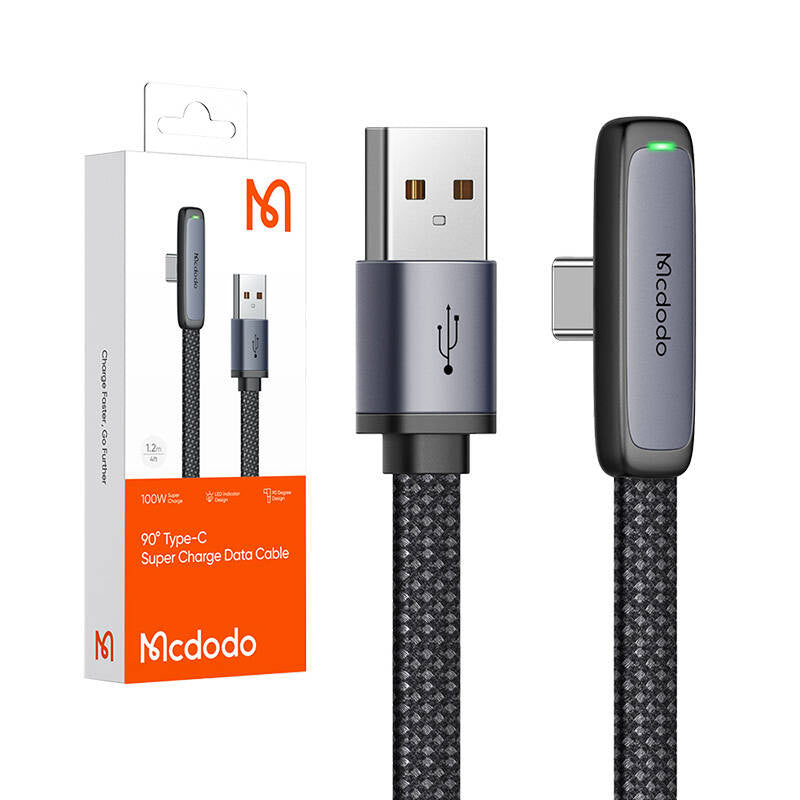 Cumpara acum USB la USB-C Mcdodo CA-3340 6A 90 grade cablu 1.2m de la Mesterul Minune