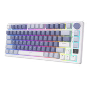 Cumpara acum Royal Kludge RKM75 RGB Tastatura mecanică fără fir, comutator argintiu (albastru) de la Mesterul Minune