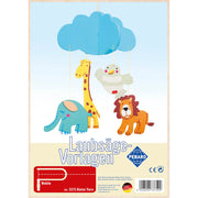 Cumpara acum Sablon din lemn, little animals, pentru traforaj, dimensiunea A4 de la Mesterul Minune