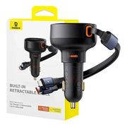 Cumpara acum Încărcător de mașină Baseus Enjoyment USB-C cu cablu USB-C și Lightning 60W (negru) de la Mesterul Minune